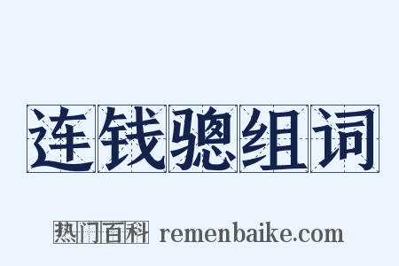 连钱骢组词是什么意思的图片